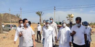 Housing Board Quarantine Center-pawan arora visit mahal scheme