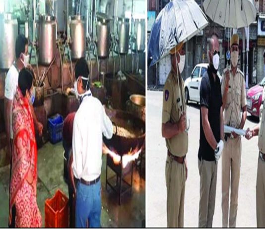जोधपुर के 65 वार्डो में भोजन के पैकेट्स का वितरण, jodhpur food packet distribution