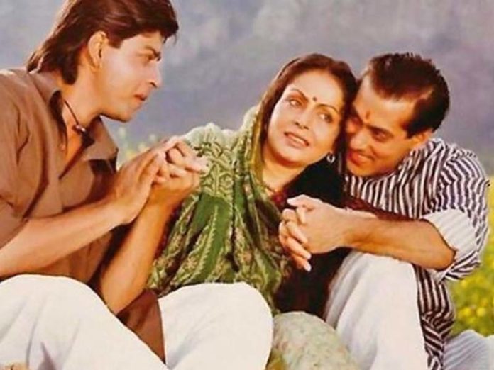 shahrukh-salman in karan arjun shahrukh-salman in karan arjun