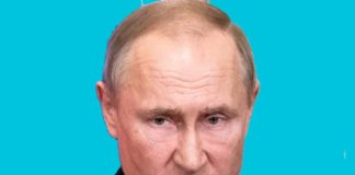Doctor Corona positive shaking hands with vladimir Putin