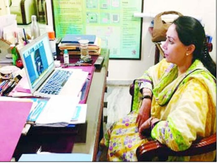सांसद दीयाकुमारी ने वीसी के माध्यम से जानी राजसमन्द की वस्तु स्थिति, diya kumari