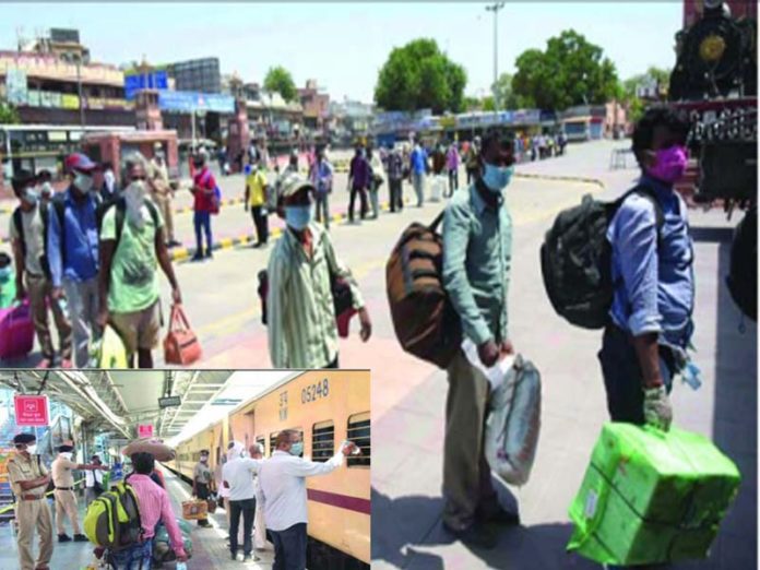 जोधपुर से झारखंड के लिए श्रमिक स्पेशल ट्रेन रवाना, jodhpur labor special train