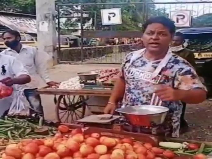Bollywood artist Javed Hyder selling vegetables Bollywood artist Javed Hyder selling vegetables