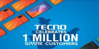 Techno Spark 1 Million Customers