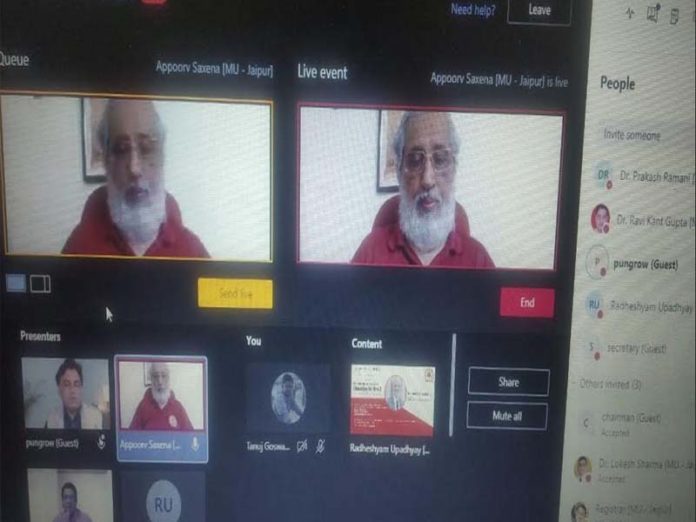 Top leaders of academia discussed the leadership webinars at Manipal University Jaipur Top leaders of academia discussed the leadership webinars at Manipal University Jaipur.