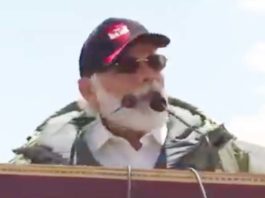 PM Modi addressing army personnel in Leh Ladakh