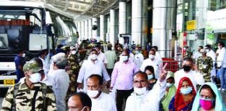 All the MLAs reached Jaipur by special aircraft from Jaisalmer