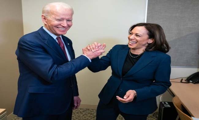 Kamala Harris with Joe Biden