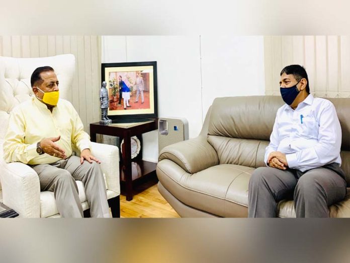 UPSC Chairman Dr. Pradeep Joshi Formal Meeting with Jitendra Singh