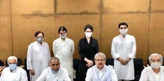 The pilot shared a picture with Priyanka gandhi