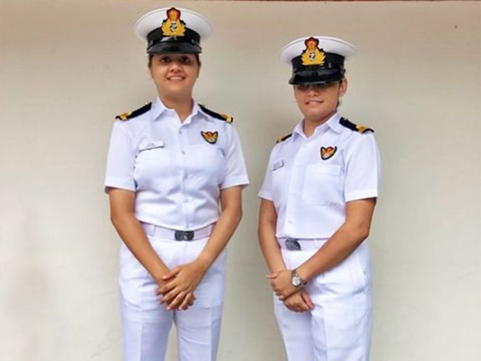 two women officers deployed on warships