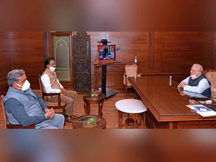 Agriculture Minister Kataria and Cooperative Minister Anjana meet Governor