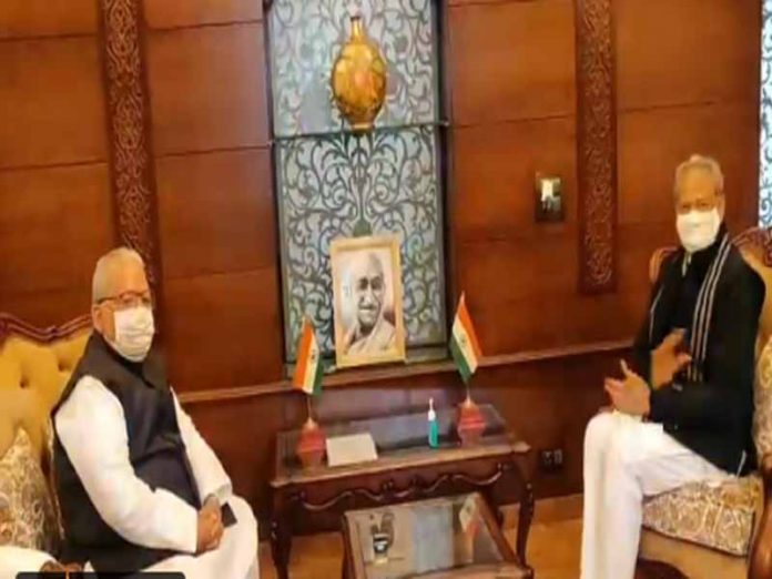 Gehlot met Governor Kalraj Mishra