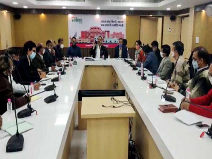 Progress review meeting of Indira Rasoi Yojana