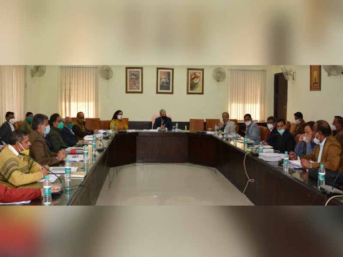 Review meeting of water supply and ground water department