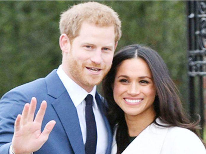 Prince Harry and his wife Megan Merkel