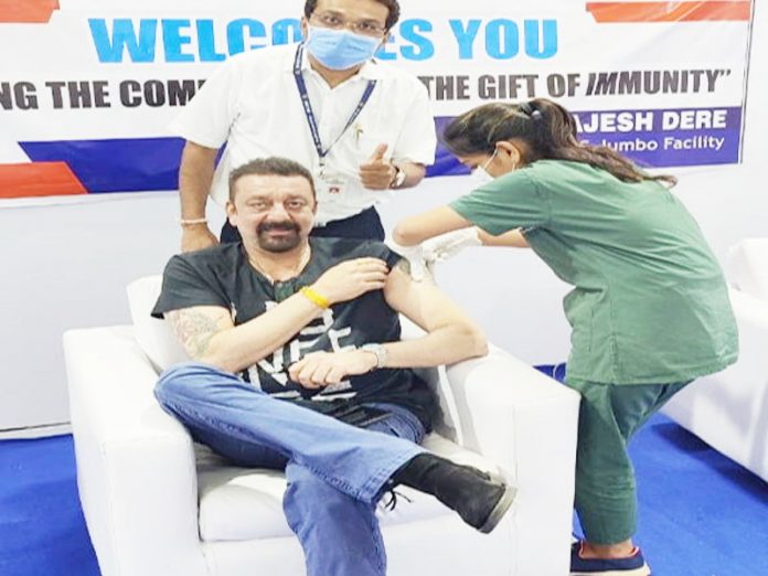 Sanjay Dutt took his first dose of vaccine