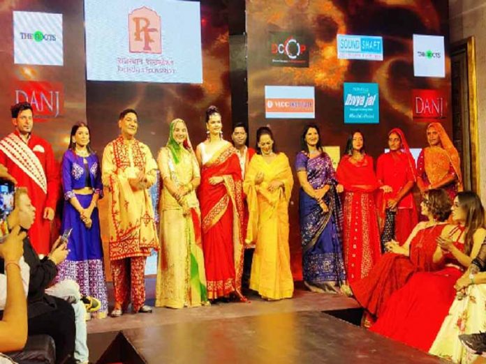 Rajasthan Foundation and Ruma Devi Foundation fashiom show