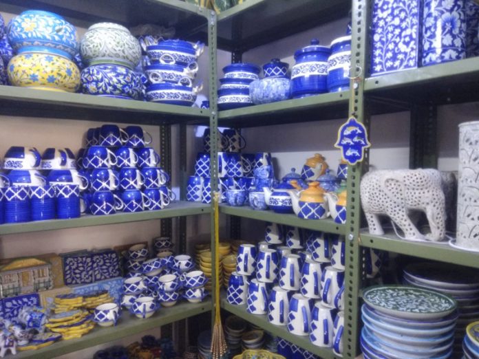 blue pottery