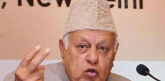 former chief minister Farooq Abdullah