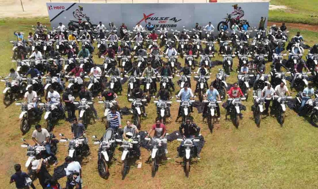 hero moto corp Xpulse 200 4v Rally Edition First 100 Deliveries