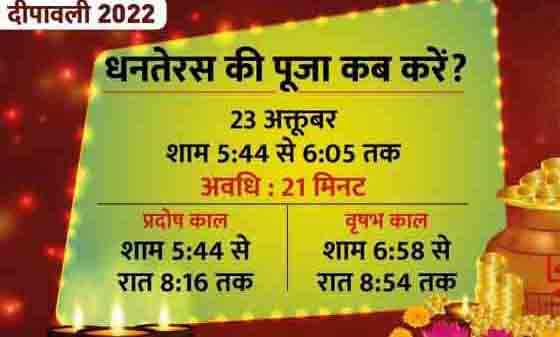 धनतेरस आज