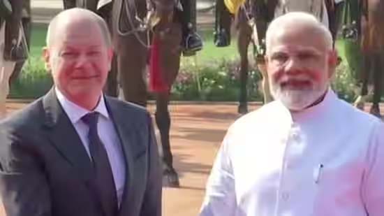 PM Modi meets German Chancellor Scholz PM Modi meets German Chancellor Scholz