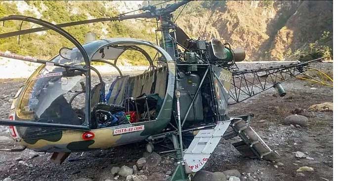 अरुणाचल प्रदेश में हेलीकॉप्टर कै्रश