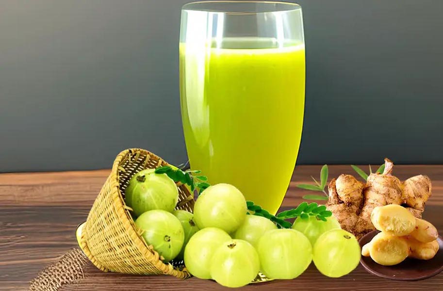 आंवला अदरक का जूस