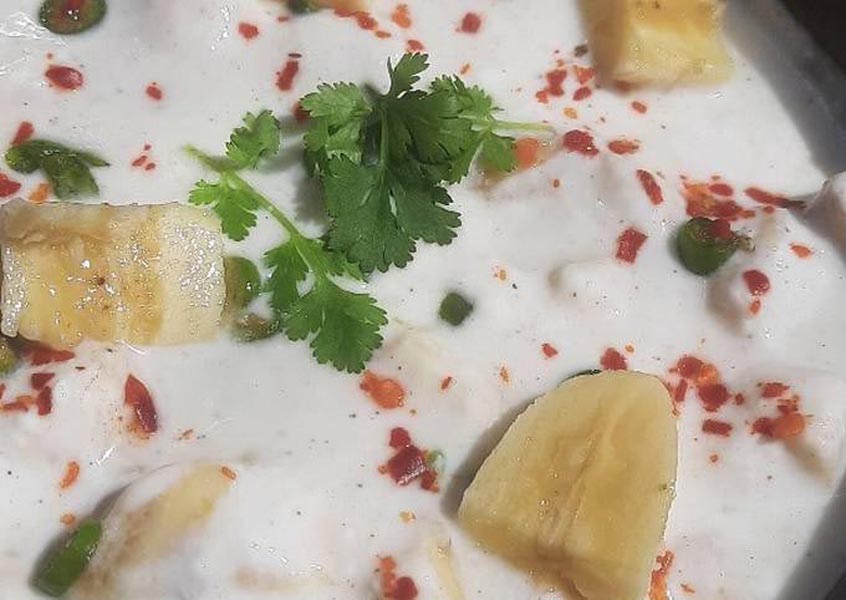 केले का रायता बनाने के लिए सामग्री