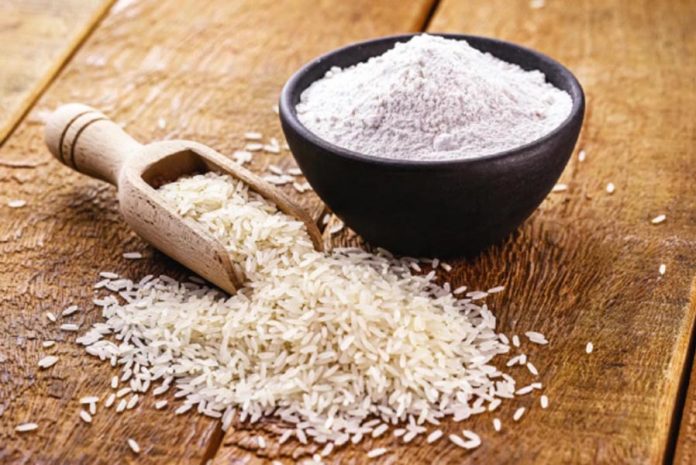 चावल के आटे का इस्तेमाल
