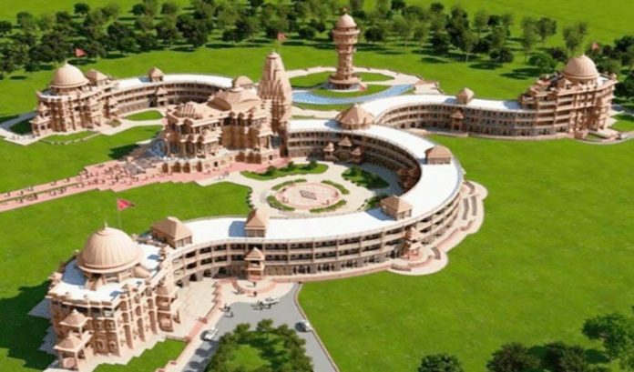 ओम की आकृति वाला मंदिर