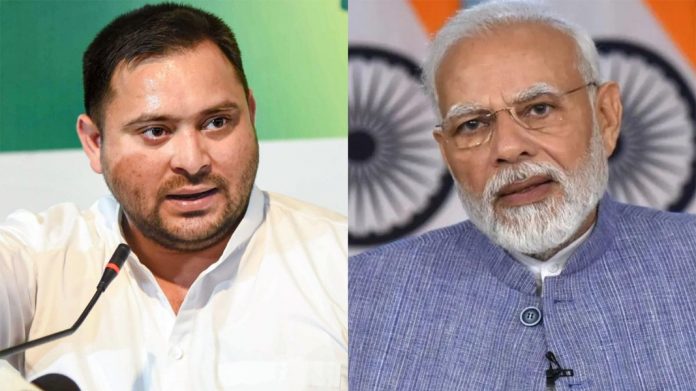 tejswi and modi