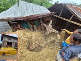 असम के करीमगंज जिले में भूस्खलन