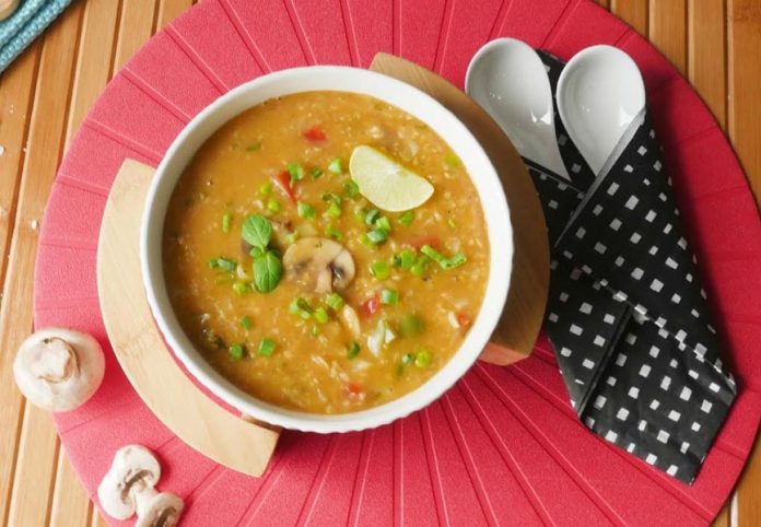 वेजिटेबल ओट्स सूप वेजिटेबल ओट्स सूप