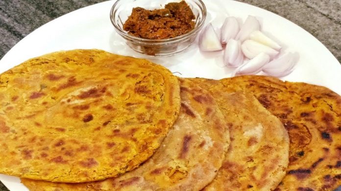 बेसन के पराठे