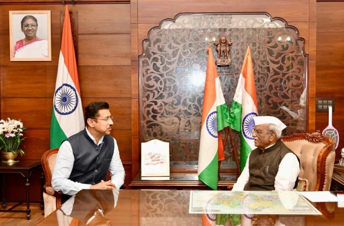 Colonel Rajyavardhan Rathore's meeting with the Governor Colonel Rajyavardhan Rathore's meeting with the Governor