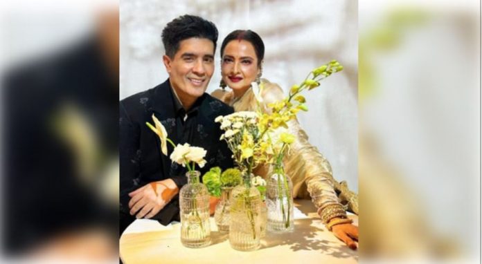 Designer Manish Malhotra called Rekha Designer Manish Malhotra called Rekha