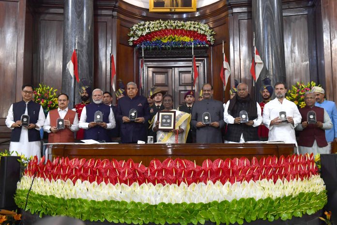 President Draupadi Murmu called the Constitution a living and progressive document. President Draupadi Murmu called the Constitution a living and progressive document.