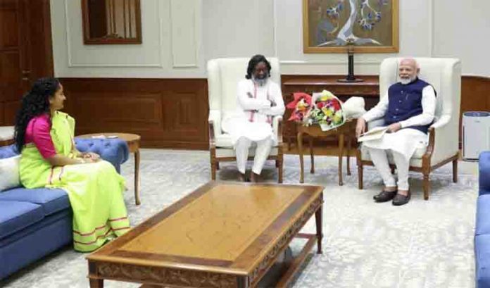 Hemant Soren met PM Modi and Amit Shah during his visit to Delhi before the oath taking ceremony. Hemant Soren met PM Modi and Amit Shah during his visit to Delhi before the oath taking ceremony.
