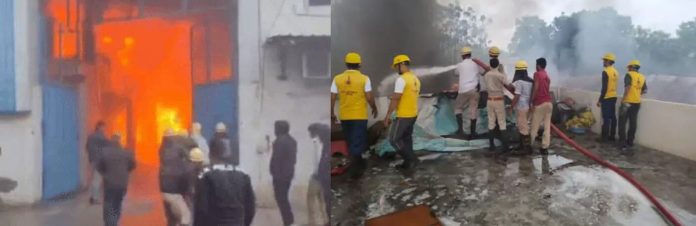 जयपुर में फैक्ट्रियों में आग