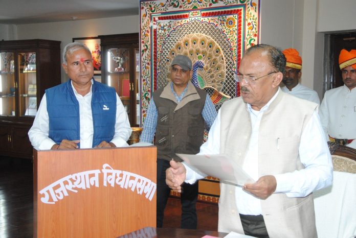 Swearing in of Rajasthan Assembly members elected in by-elections Swearing in of Rajasthan Assembly members elected in by-elections