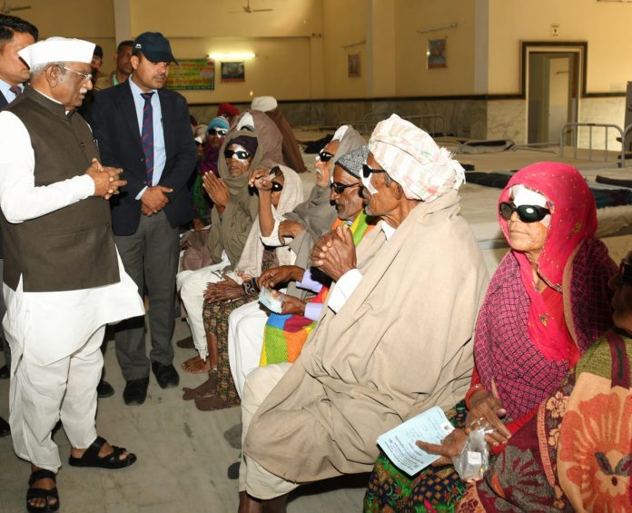 Closing ceremony of free mega eye treatment camp organized in Padampura. Charity and service work is worship of God: Governor Closing ceremony of free mega eye treatment camp organized in Padampura. Charity and service work is worship of God: Governor