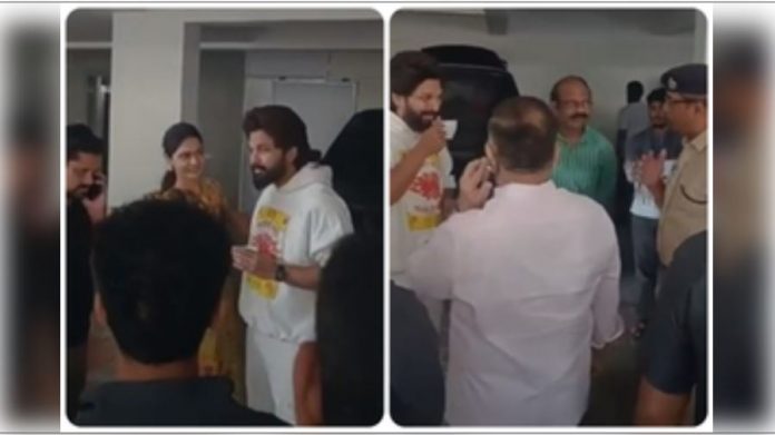 'Pushpa' star Allu Arjun detained by Telangana Police, action taken in Sandhya Theater case 'Pushpa' star Allu Arjun detained by Telangana Police, action taken in Sandhya Theater case