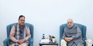 Courtesy call of CM Bhajanlal Sharma to Union Home Minister Amit Shah