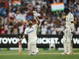 Nitish Reddy's unbeaten century and Sundar's half-century saved India.