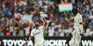 Nitish Reddy's unbeaten century and Sundar's half-century saved India.