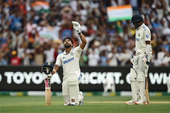 Nitish Reddy's unbeaten century and Sundar's half-century saved India.