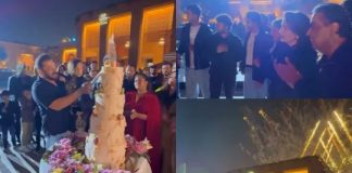 Birthday cake cut with Salman Khan