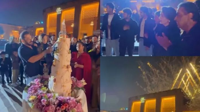 Birthday cake cut with Salman Khan Birthday cake cut with Salman Khan